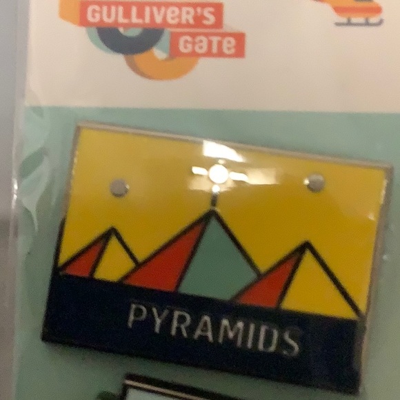 Culture, Pyramids, and Escapes 3 lapel or Backpack pins Rare NWT - Picture 2 of 4